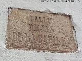 Calle Reja de la Capilla. Placa antigua