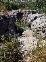 Escalera tallada de Mirabueno. 