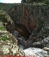 El Cimbarrillo. Desde la parte alta de la cascada