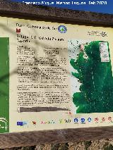 Sendero del Collado Zamora a Cazorla. Cartel