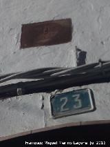 Casa de la Calle Nueva n 23. Antigua placa de seguros