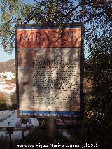 Mirador del Cementerio. Cartel