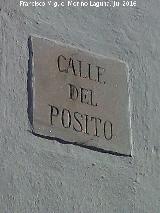 Calle del Psito. Placa antigua
