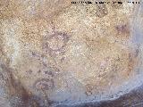 Pinturas rupestres de la Cueva de la Higuera. Pinturas rupestres inferiores izquierda