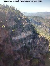 Mirador El Tapadero. Paredes rocosas