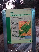 Sendero Blanquillo-Collado del Perenoso. Cartel