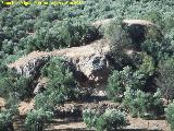 Castillo de Cllar. Promontorio rocoso donde se encuentra los restos del castillo