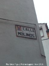 Calle Molinos. Placa