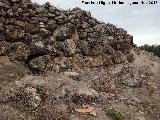 Yacimiento romano de Casa Fuerte. Muralla y boca de tinaja