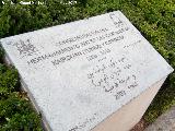 Monumento al Hermanamiento entre Kairouan y Crdoba. Placa