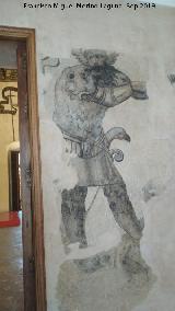 Casa de los Tiros. Fresco a la puerta de la Cuadra Dorada