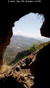 Pinturas rupestres de la Cueva Norte de las Peas de Castro. Ventana del piso superior