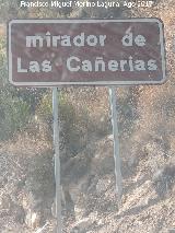 Mirador de las Caeras. Cartel