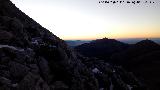 Mgina. Vistas del Almadn y el Ponce anochecindo desde la ladera norte