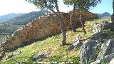Muralla de Jan. Torren Sur IV. Intramuros. Lienzo que une el Torren Sur IV con el Torren Sur V