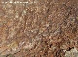 Pinturas rupestres de la Fuente de la Pea IV. Suelo desgastado