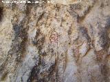 Pinturas rupestres de la Fuente de la Pea I. Digitacin o punto
