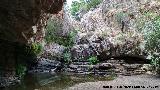 Cascada del Cimbarrillo. Cascada sin agua