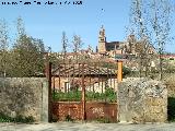 Molino del Arrabal. Molino con las catedrales al fondo