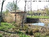 Molino del Arrabal. Al fondo el Puente Romano