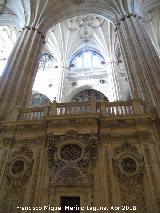 Catedral Nueva. Coro. Bveda desde la nave de la Epstola