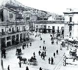 Muralla de Jan. Torren de la Calle lamos. Foto antigua