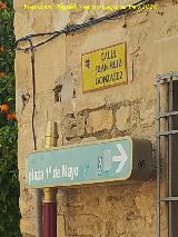 Calle Juan Ruiz Gonz�lez. Placa