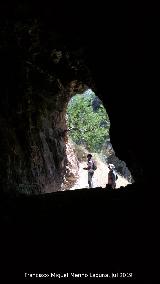 Petroglifos de la Cueva de la Tinaja. Interior de la cueva