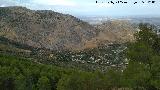 Vereda del Pincho. Vistas hacia las casas de Bellavista