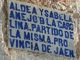 Placa de Partido Judicial de La Isabela