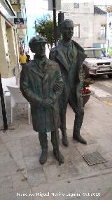 Escultura de Falla y Lorca. 