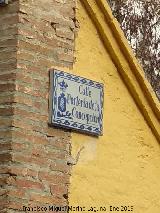 Calle Portera de la Concepcin. Placa