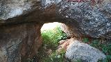 Cueva artificial de la Pea I. Entrada