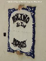 Molino de los Moros. Placa