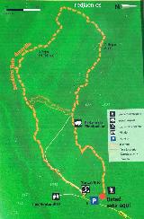 Torcal de Antequera. Ruta Amarilla. Mapa