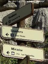 Torcal de Antequera. Mirador de las Ventanillas. Sealizacin