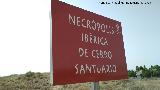 Necrpolis del Cerro del Santuario. Cartel