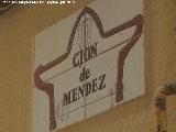 Callejn de Mndez. Placa