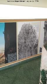 Centro de Visitantes La Luz. Paneles de La Panocha, origen de la escalada en Murcia