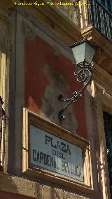 Plaza del Cardenal Belluga. Placa