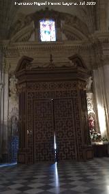 Catedral de Santa Mara. Imafronte. Puerta de la Ciudad o de San Gins desde el interior