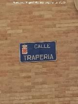 Calle Trapera. Placa