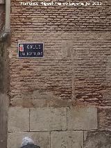 Calle San Bartolom. Placa