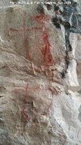 Pinturas rupestres y grabados de la Cueva de Mingo Lpez. Graffiti histrico?