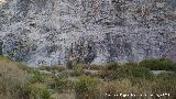 Espeleotemas de la Cantera del Chozo. Situacin en la cantera