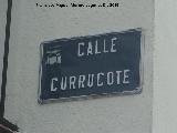 Calle Currucote. Placa