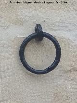 Casa de la Calle Currucote n 4. Argolla para bestias