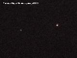 Saturno. J�piter a la izquierda y Saturno a la derecha. Los Villares