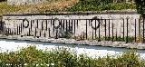 Cementerio del Santuario. Muro de los ca�dos en la defensa del Santuario