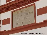 Casa Parroquial del Salvador. Inscripci�n en lat�n